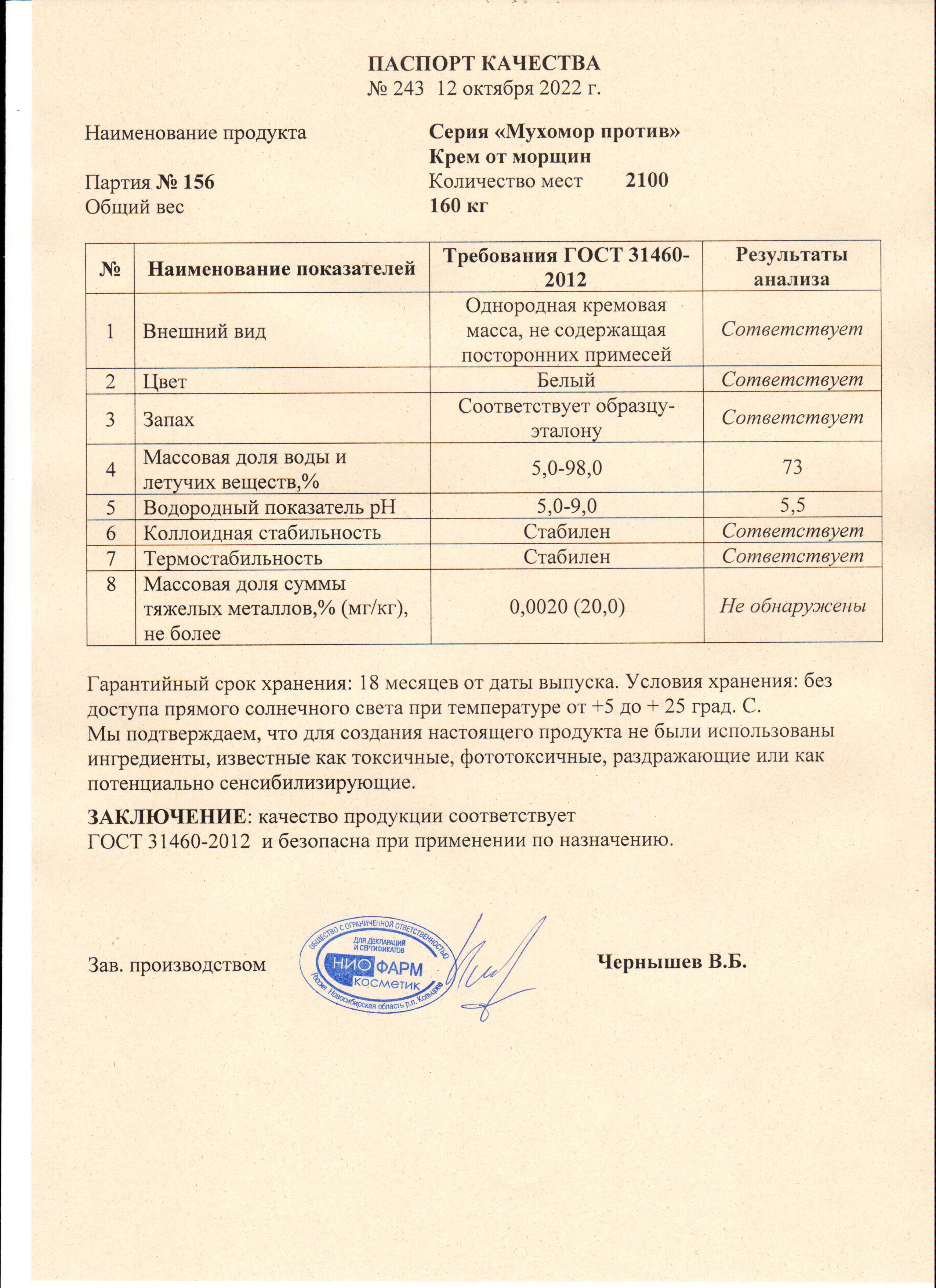 Паспорт №102022